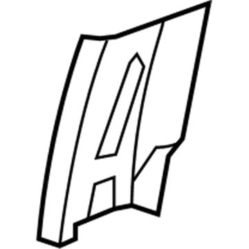 1DX50BD1AB Mopar B Pillar Upper Trim Panel Illustration 1 of 1