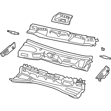 55176767AD Mopar Panel-PLENUM Complete Illustration 1 of 1