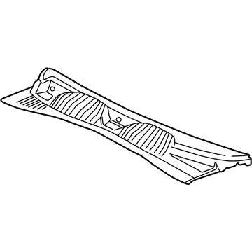 55155851AJ Mopar Cover-COWL Grille Illustration 1 of 1