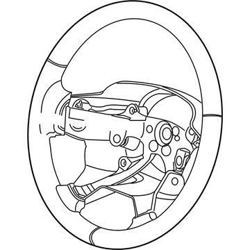 Mopar 1TE61XTWAC Steering Wheel 1TE61XTWAC Mopar Steering Wheel Illustration 1 of 1