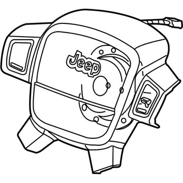 1TE64SZ6AB Mopar Steering Wheel Bezel Illustration 1 of 1