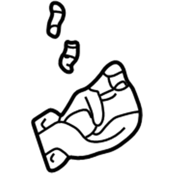 MR641412 Mopar Front Door Inside Handle Illustration 1 of 1