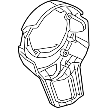 6RT16TX7AA Mopar Steering Wheel Back Cover Illustration 1 of 1