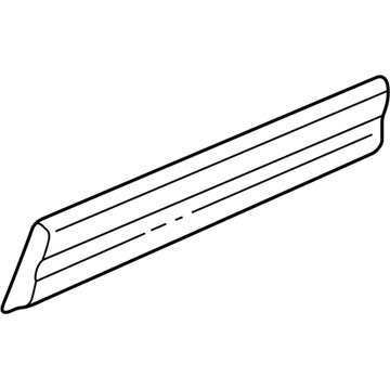 2001 Dodge Ram Wagon Door Moldings - 55274961AB