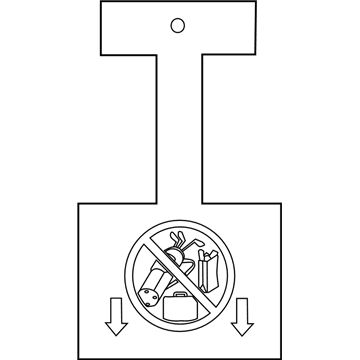 Mopar 4680651AA Label-Cargo Caution 4680651AA Mopar Label-Cargo Caution Illustration 1 of 1