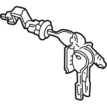 MR566181 Mopar Cylinder Lock Deck Lid Illustration 1 of 1