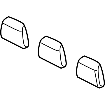 Mopar 1RH42DK2AA Rear Headrest 1RH42DK2AA Mopar Rear Headrest Illustration 1 of 1