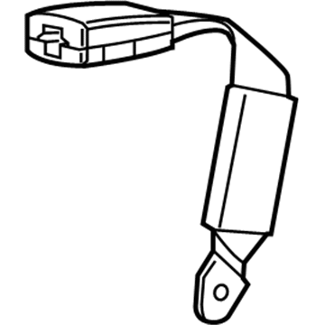 6AC54TX7AD Mopar BUCKLE AS-BUCKLE ASSY-S/BELT Illustration 1 of 1