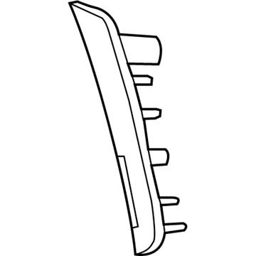 68141021AB Mopar Fascia Reflector Illustration 1 of 1