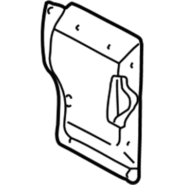 55395100AA Mopar Cover-TAILGATE Latch Illustration 1 of 1