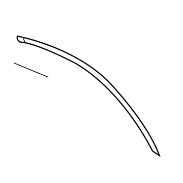 4894352AJ Mopar WEATHERSTRIP-Front Door Header Illustration 1 of 1