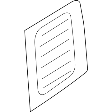 68266353AA Mopar Rear Door Glass Illustration 1 of 1