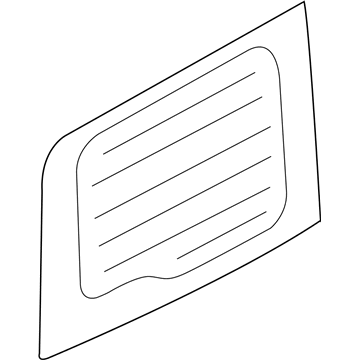 68266354AA Mopar Rear Door Glass Illustration 1 of 1