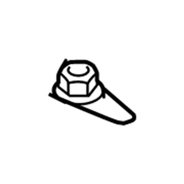 6504065 Mopar Hexagon Flange Locking Nut Illustration 1 of 1