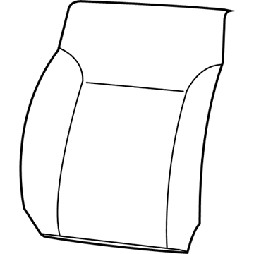 Mopar 1NU201K7AA Front Seat Back Cover 1NU201K7AA Mopar Front Seat Back Cover Illustration 1 of 1