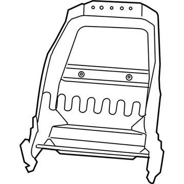 68067889AA Mopar Frame-Front Seat Back Illustration 1 of 1