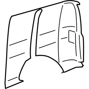 55346104AD Mopar REINFMNT-Door Hinge Illustration 1 of 1