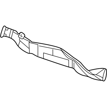 4596355AB Mopar Floor Duct Illustration 1 of 1