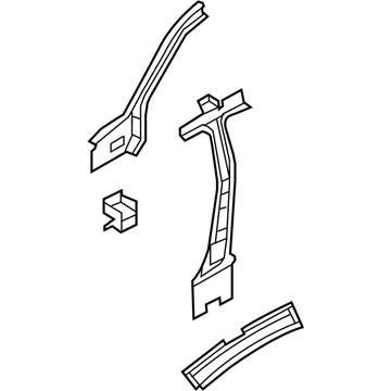68005177AC Mopar REINFMNT-BODE Side Aperture Front Illustration 1 of 1