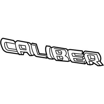 5116022AA Mopar NAMEPLATE-Caliber Illustration 1 of 1