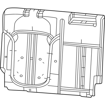 Mopar 68418969AA Seat Back Foam 68418969AA Mopar Seat Back Foam Illustration 1 of 1