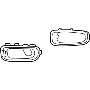 6DK72RXNAA Mopar Fog Lamp Bezel Illustration 1 of 1