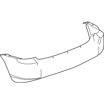 68021296AA Mopar Rear Bumper Cover Illustration 1 of 1
