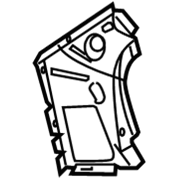 4814853AC Mopar REINFMNT-Quarter Panel To WHEELHOUSE Illustration 1 of 1