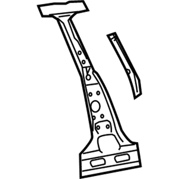 4878932AF Mopar B Pillar Panel Illustration 1 of 1