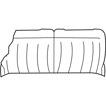 Mopar ZE101D5AA Seat Back Right Cover ZE101D5AA Mopar Seat Back Right Cover Illustration 1 of 1