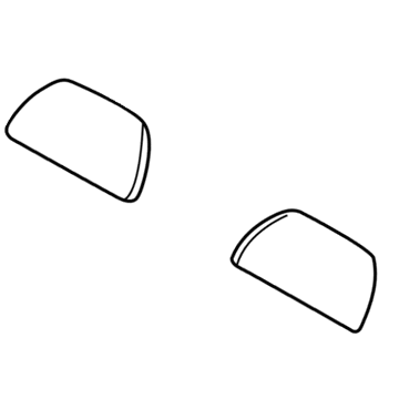 Mopar UF291D5AA Rear Headrest UF291D5AA Mopar Rear Headrest Illustration 1 of 1