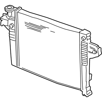 5174154AB Mopar Engine Cooling Radiator Illustration 1 of 1