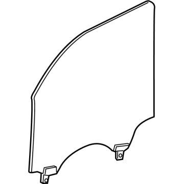 Mopar 68700350AA Front Door Glass 68700350AA Mopar Front Door Glass Illustration 1 of 1