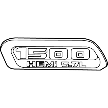 68276336AA Mopar Hood Bezel Illustration 1 of 1