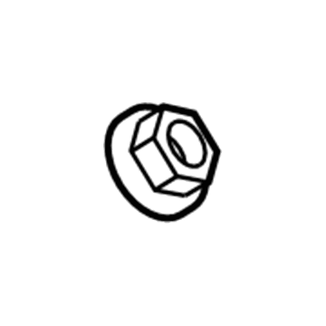 6508786AA Mopar Hexagon Flange Locking Nut Illustration 1 of 1