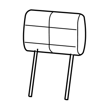 5MF27DX9AA Mopar Front Headrest Illustration 1 of 1