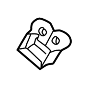 4724583AC Mopar Striker Plate Illustration 1 of 1