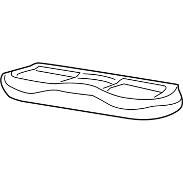 6AM07PX1AA Mopar Rear Seat Cushion Cover Illustration 1 of 1