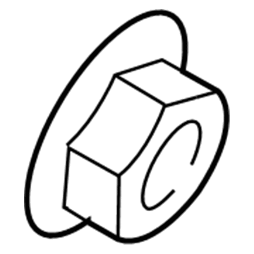 6100045 Mopar Hexagon Nut Illustration 1 of 1