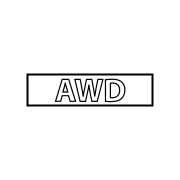 4806213AA Mopar NAMEPLATE-All Wheel Drive Illustration 1 of 1