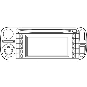 56043286AF Mopar Radio-AM/FM CD with Navigation/DVD & CD-Control Illustration 1 of 1