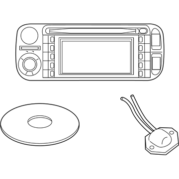 82208481 Mopar Radio-AM/FM CD with Navigation/DVD & CD-Control Illustration 1 of 1