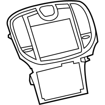 68274708AC Mopar Instrument Panel Bezel Illustration 1 of 1