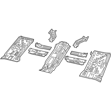 68250635AA Mopar Front Floor Pan Illustration 1 of 1