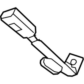Mopar ZW111KAAC Rear Inner Seat Belt ZW111KAAC Mopar Rear Inner Seat Belt Illustration 1 of 1
