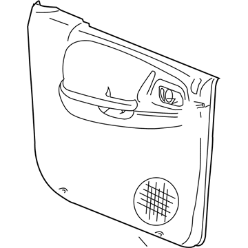 Mopar 5GV36WL5AB Rear Door Trim Panel 5GV36WL5AB Mopar Rear Door Trim Panel Illustration 1 of 1