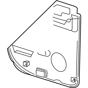Mopar 55257220AC Rear Door Shield 55257220AC Mopar Rear Door Shield Illustration 1 of 1