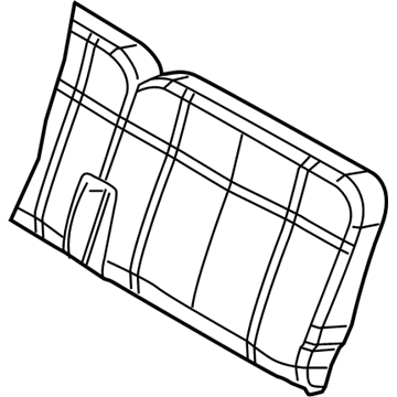 1FQ811D5AA Mopar Rear Seat Back Cover Left Illustration 1 of 1