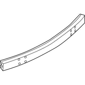4805872AA Mopar Front Bumper Beam Illustration 1 of 1