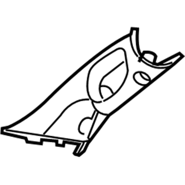 Mopar 5JJ89BD1AA A Pillar Panel 5JJ89BD1AA Mopar A Pillar Panel Illustration 1 of 1